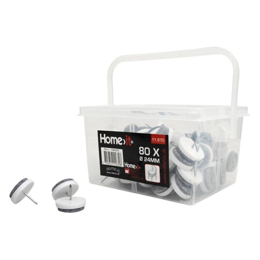 Glidesøm Home it med Filt Ø24 mm 80 stk i Boks Glidesøm Home it med Filt Ø24 mm 80 stk i Boks