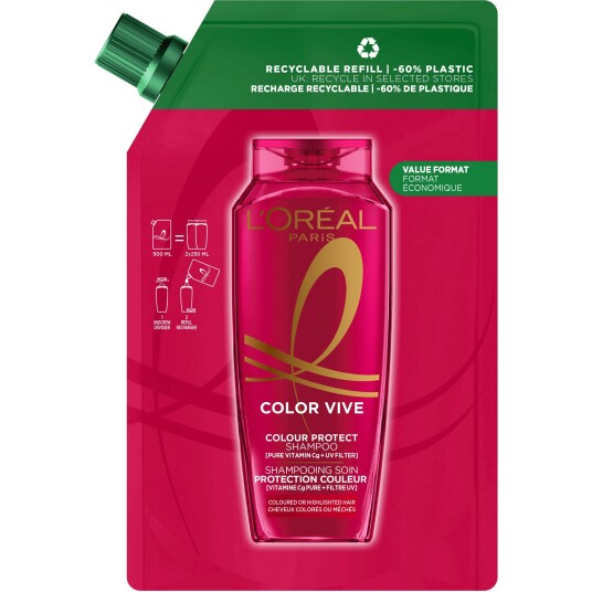 L'Oréal Paris Elvital Color Vive Fargebeskyttende Shampoo 500 ml