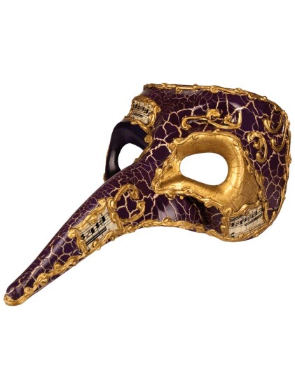 Boland LILLA Venetiansk 'Zanni' Maske Med Lang Nese