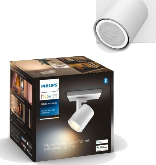 Philips Hue WA Runner Enkel Spot Utvidelse 5W Hvit - 60547 Philips Hue WA Runner Enkel Spot Utvidelse 5W Hvit - 60547