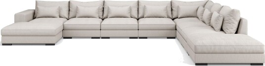 Dubai U modulsofa Large med divan venstre ekstra dyp Beige Dubai U modulsofa Large med divan venstre ekstra dyp Beige