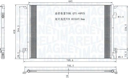 Kondensator MAGNETI MARELLI 350203892000
