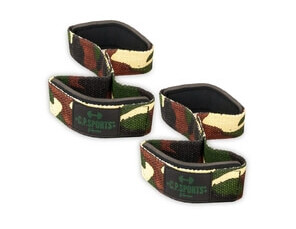 Figure 8 Straps - Lifting Loops, green camo, C.P. Sports Figure 8 Straps - Lifting Loops, green camo, C.P. Sports