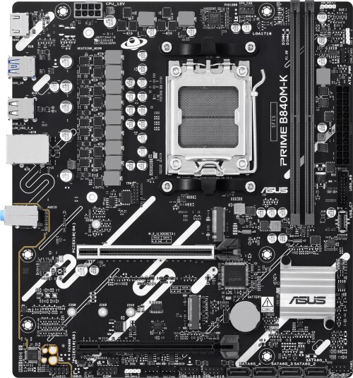 ASUS PRIME B840M-K Hovedkort Micro-ATX AM5 DDR5 Støtte for Ryzen 7000-9000