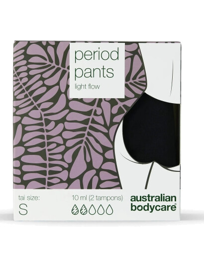 Australian Bodycare Period Pants Midi Light Flow - Black - S Australian Bodycare Period Pants Midi Light Flow - Black - S