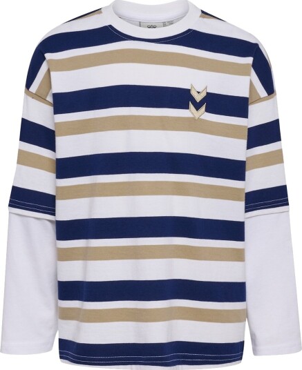 Hummel Genser - HmlJr Tåpelig - Middelalder Blue - Hummel - 5-6 år (110-116) - Genser Beige Blå Brun Gull Hvit Marineblå