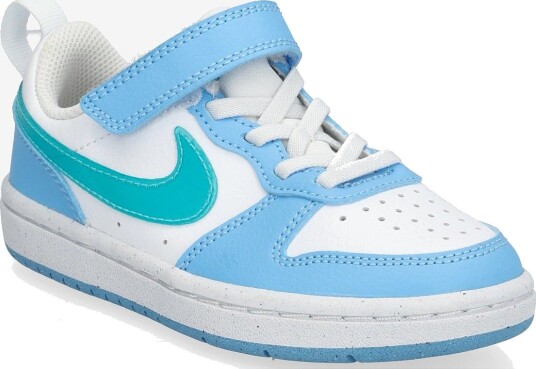 Nike Court Borough Low Jes (Psv)   WHITE/ENERGY FOOTBALL BLUE   31.5