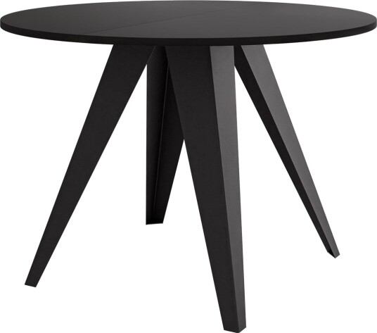 Hoban Spisebord rundt uttrekkbart 100-138 cm - Svart