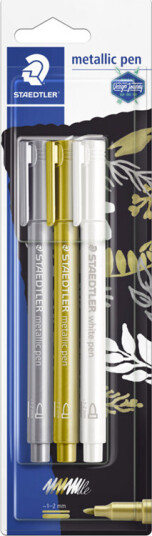 Staedtler Metal.pen Gull.Sølv& Hvit pen BC Staedtler Metal.pen Gull.Sølv& Hvit pen BC