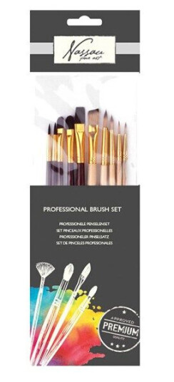Nassau Professional Brush Set 10pcs.