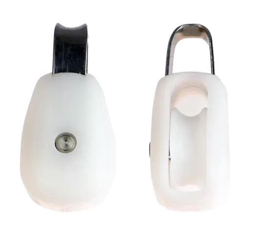 CAL Nylonblokk   Rustfri bøyle   25mm   8mm tau