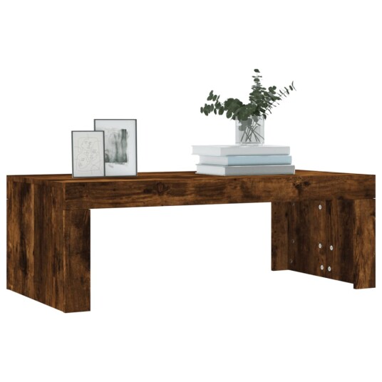 Salongbord røkt eik 102x50x36 cm konstruert tre 8720845920371