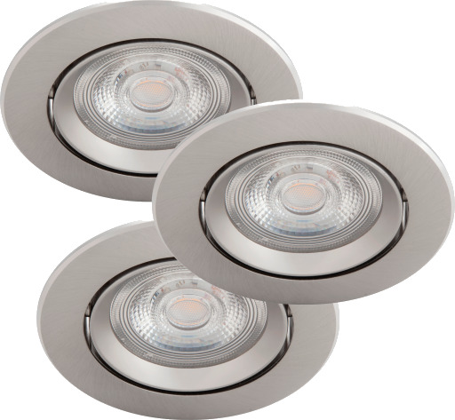 Philips Funksjonell Innfelt Spot Innsunket Spotlight Ikke-Utskiftbare Pærer Led 2700 K 350 Lm Nickel