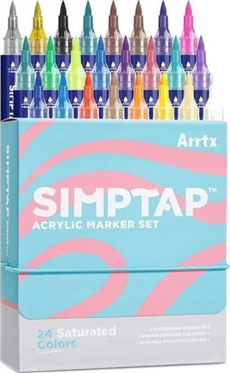 Akryltusjer tusj ARRTX Simptap 24 farger