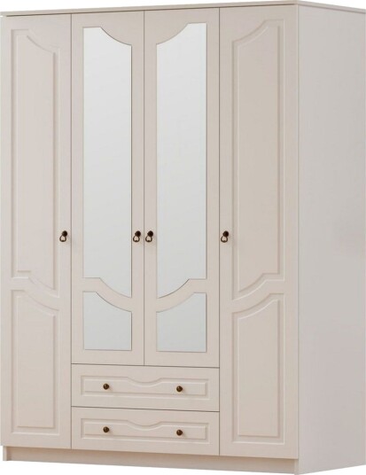 Brelin Garderobe 140x210 cm - Matt Hvit