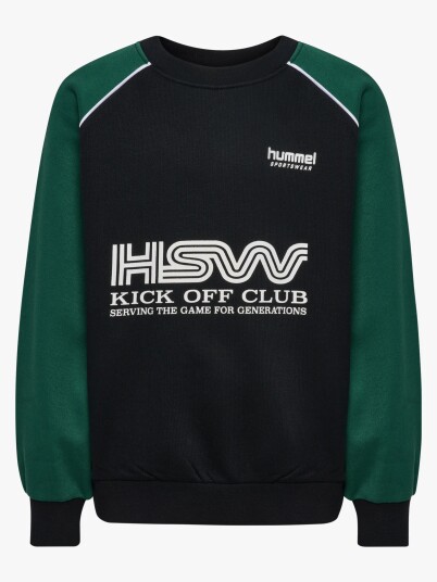 Hummel Oversized Crew Genser Dark Green 104 Hummel Oversized Crew Genser Dark Green 104