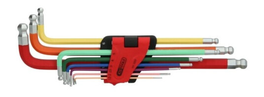 Ks Tools 151.3222, 9 Stykker, Stål, Kromfarget, Din Iso 2936, 426 G