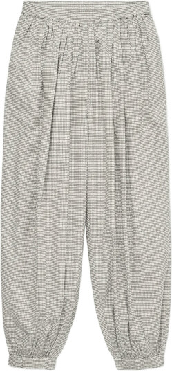 Vero Moda Awcanella Balloon Check Pant Cream M