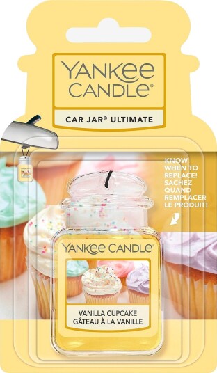 Yankee Candle Car Jar Ultimate Vanilla Cupcake Gul Yankee Candle Car Jar Ultimate Vanilla Cupcake Gul