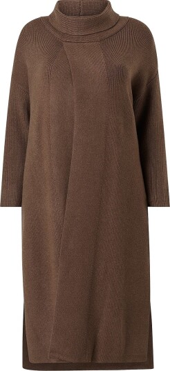 NO. 1 BY OX   Kofte Long Coatigan And LS Sleeves   Brun