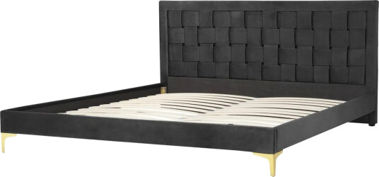 Seng med lamellramme Limoux Svart 180x200 cm