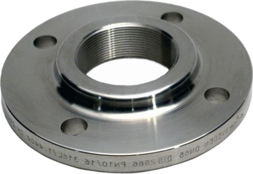 1,1/4" gjengeflens AISI 316L DIN 2566 EN1092-1 PN10-40