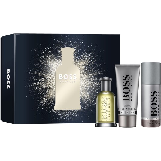 Hugo Boss Bottled Gavesett med Eau de Toilette 100ml, Dusjgel 100ml og Deodorant Spray 150ml