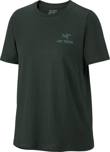 Arc"teryx Women"s Kragg SL Cotton Emblem Crew Short Sleeve Shirt Dark Jade L