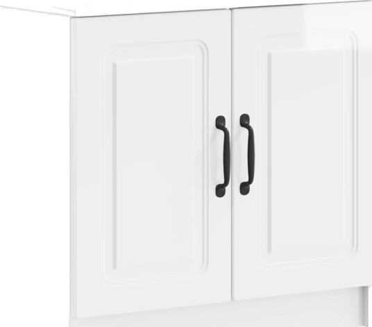 vidaXL Baderomsvaskeskap UTRECHT Høgglans hvit 59,5 x 31,5 x 59 cm