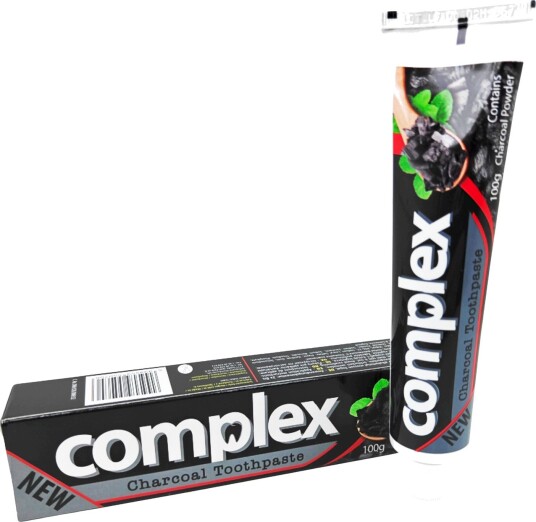 COMPLEX Charcoal Toothpaste Aktivt kull for en frisk og ren munnfølelse (100g)