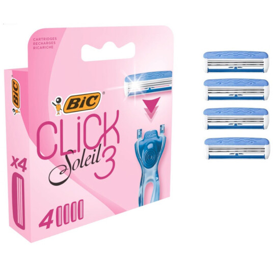 BIC 3 Click Soleil Barberblad 4 pcs.