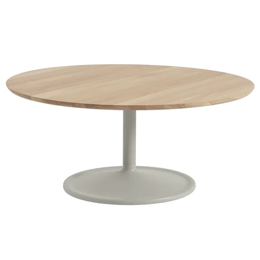 Muuto Soft Coffee Table 95 cm Solid Oak Grey