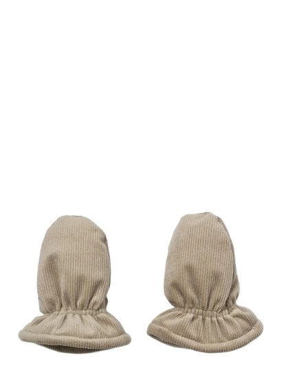 Wheat Puffer Baby Mittens Muffu - Beige - 3-6M