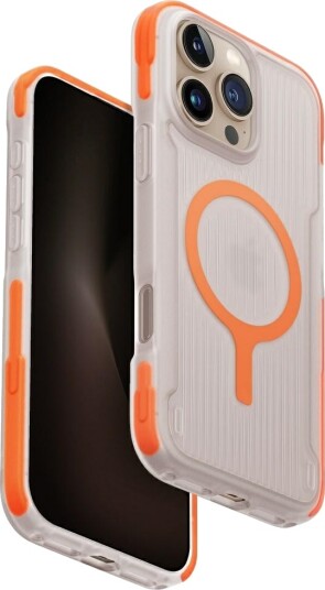 Uniq Combat Magclick Ladeveske for iPhone 16 Pro Max - Oransje Uniq Combat Magclick Ladeveske for iPhone 16 Pro Max - Oransje