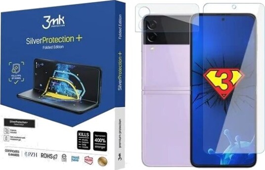 3mk Silver Protect + Sam Z Flip 3 5G Folded Edition Wet Mount Antimicrobial Film