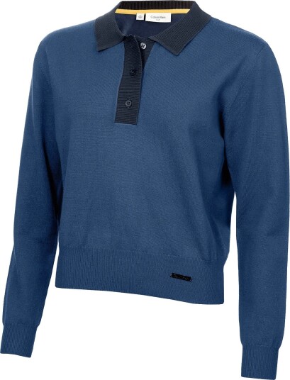 Calvin Klein Golf Olwyn Polo Sweater Blue S