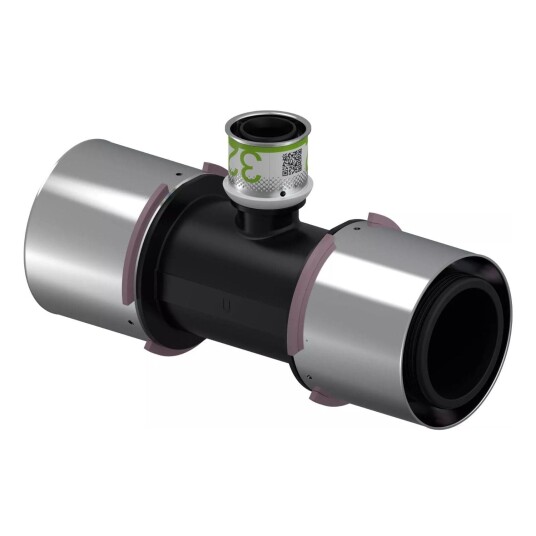 Uponor S-Press Kompositt T-rør 75x32mm for Korrosjonsfri Installasjon