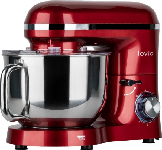 Lovio ChefAssistant Kjøkkenmaskin 6,2L 1900W, 6 hastigheter - Rød Lovio ChefAssistant Kjøkkenmaskin 6,2L 1900W, 6 hastigheter - Rød
