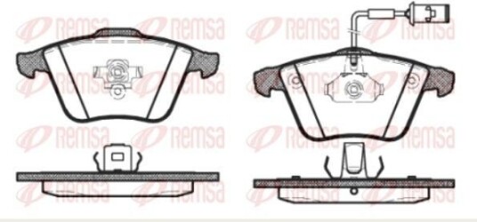 Bremseklosser REMSA 0964.52 Bremseklosser REMSA 0964.52