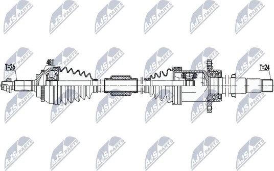 Nty Drivaksel NTY NPW TY 174