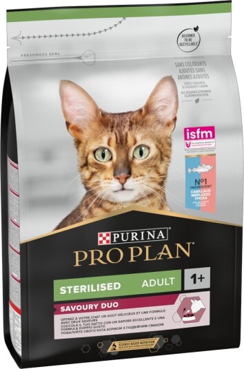 Pro Plan Tørrfôr Adult Purina Sterilised Duo Torsk & Ørret 3 kg