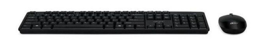Acer AAK940 - keyboard and mouse set - German - black - Tastatur & Mussett - Tysk - Svart Acer AAK940 - keyboard and mouse set - German - black - Tastatur & Mussett - Tysk - Svart