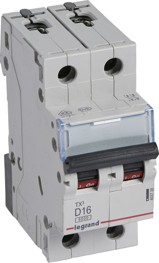 Legrand 5 stk TX³ MCB automatsikring D10 3P 3M 6kA