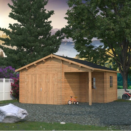 Garasjebod Palmako Roger 28,1 m2 med Dobbel Treport Garasjebod Palmako Roger 28,1 m2 med Dobbel Treport