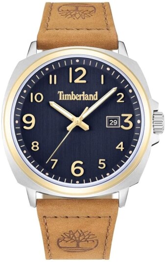 Timberland Herreklokke TDWLB0030201 Actwell Blå/Lær Ø44 mm Timberland Herreklokke TDWLB0030201 Actwell Blå/Lær Ø44 mm