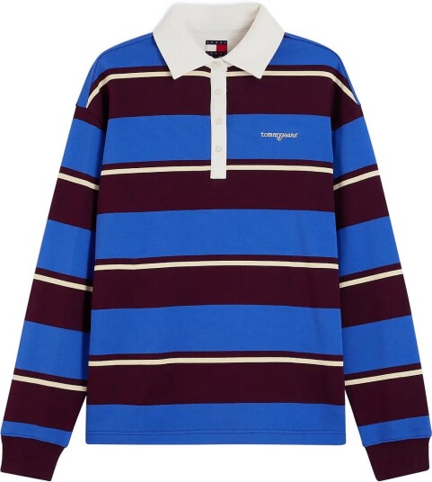 Tommy Jeans Tjw Rlx Script Rugby Blue L
