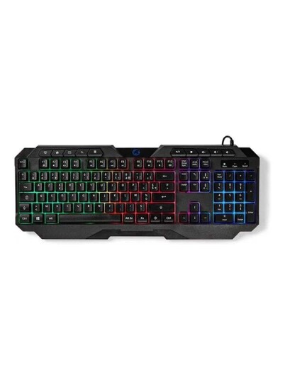 Nedis keyboard wired gaming AZERTY French black Fransk Svart Nedis keyboard wired gaming AZERTY French black Fransk Svart