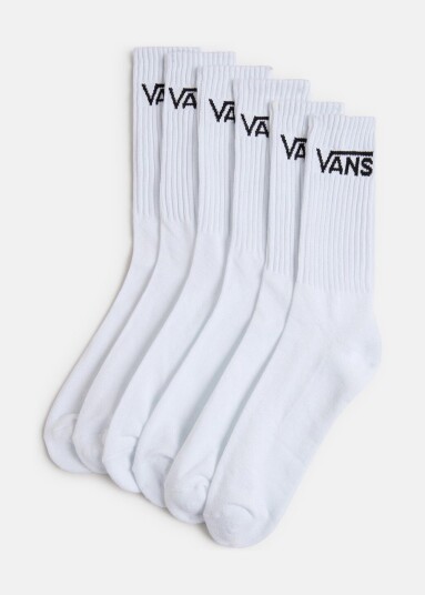 Vans Classic Crew White Onesize Bomullssokker