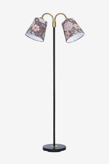 PR Home   Gulvlampe Amy Flex 2 svart   Brun