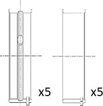Veivaksellager FAI AutoParts BM1047 STD
